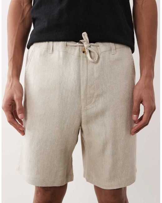 Jack & Jones Natural Linen Rich Loose Drawstring Short for men