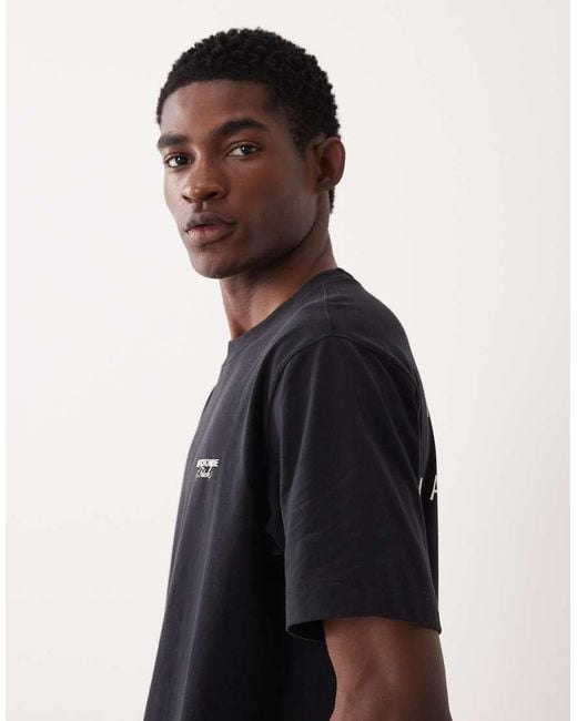 Abercrombie & Fitch Black City List Premium Heavyweight T-Shirt for men