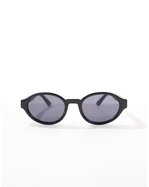 Occhiali Da Sole Ovali Neri di ASOS in Blue da Uomo