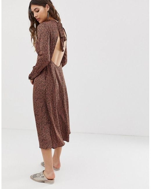 free people leopard print dress