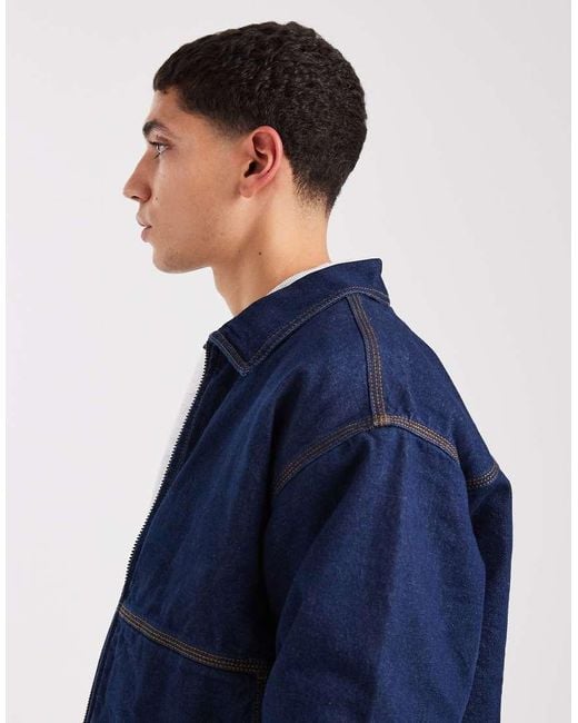 Vans Blue Denim Station Jacket for men