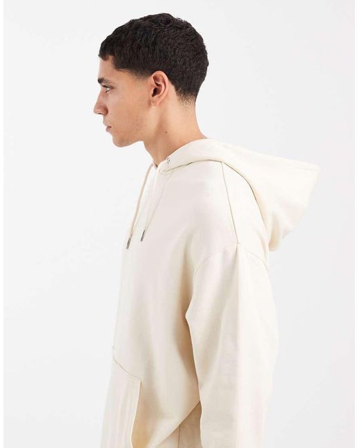 ASOS White Essentials Oversized Hoodie for men