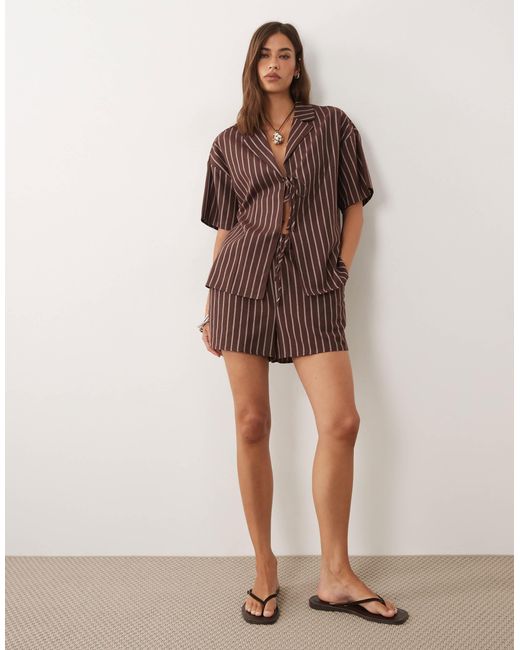 Short 4th & Reckless en coloris Brown