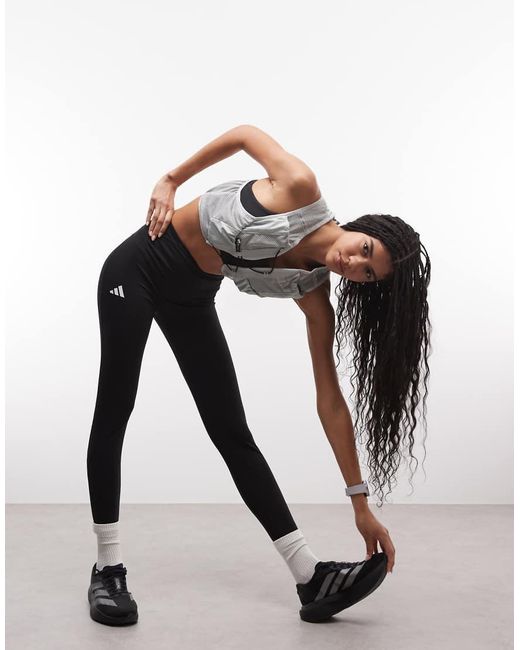 Adidas Originals White Adidas Running Vest With Pockets