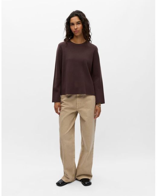 Jersey De Punto De Object de color Purple