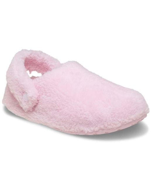 CROCSTM Pink Classic Cozzzy Slipper