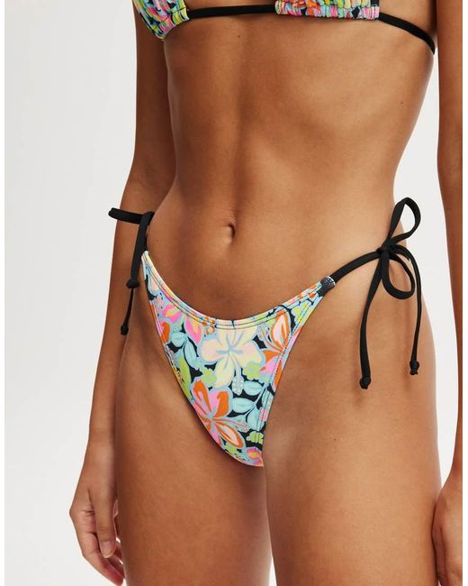 Cotton On White Fixed Tie Side Brazilian Bikini Bottom