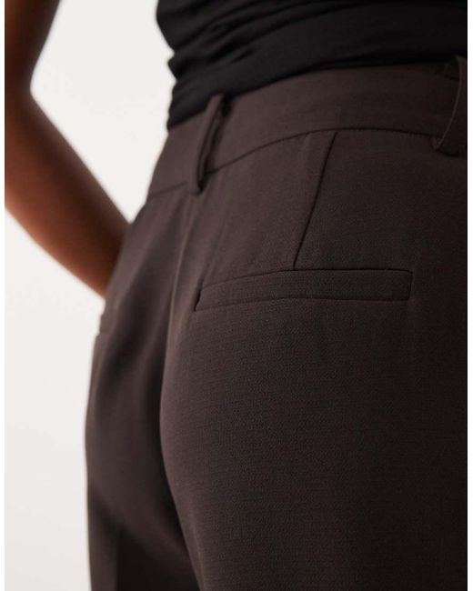 Nobody's Child Petite Black Tailored Wide Leg Trouser