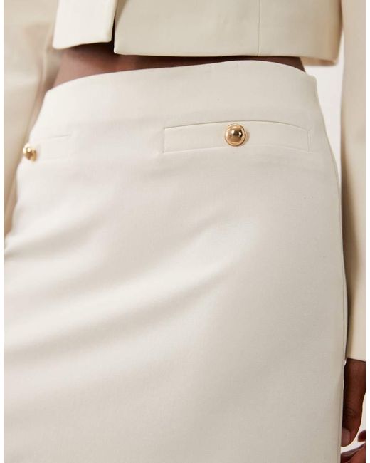 Miss Selfridge Natural Mini Skirt Co-ord