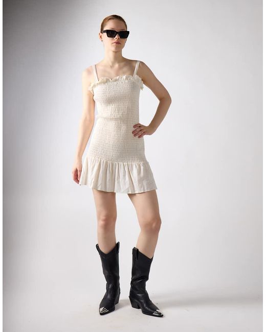 Glamorous White Strappy Mini Dress