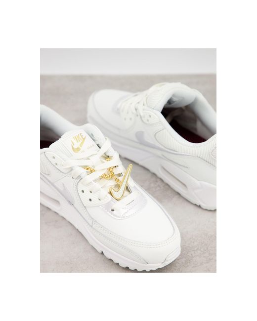 Air max 90 - sneakers con ciondolo da scarpa bianche di Nike in Bianco |  Lyst