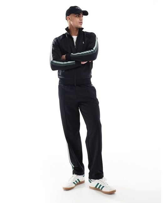 Fred Perry Trainingsjack Met Tweekleurige Bies in het Blue voor heren