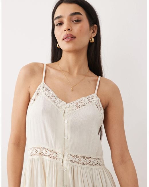 Iisla & Bird Natural Button Down Mini Dress
