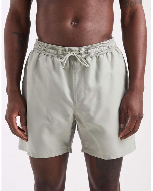 ASOS Gray Swim Shorts for men