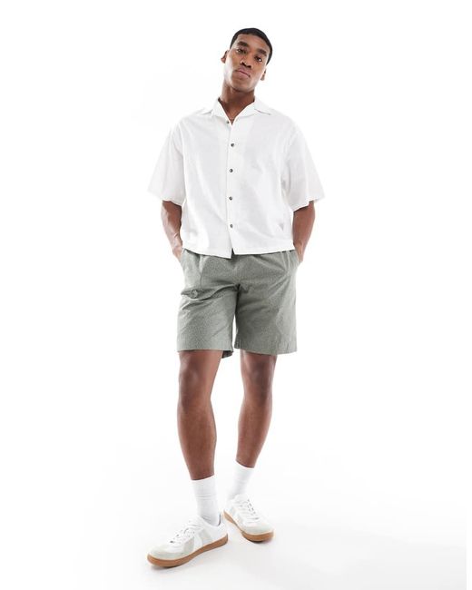 Pantalones Cortos Verdes Estampados Con Cordón Ajustable De Paul Smith de hombre de color Green