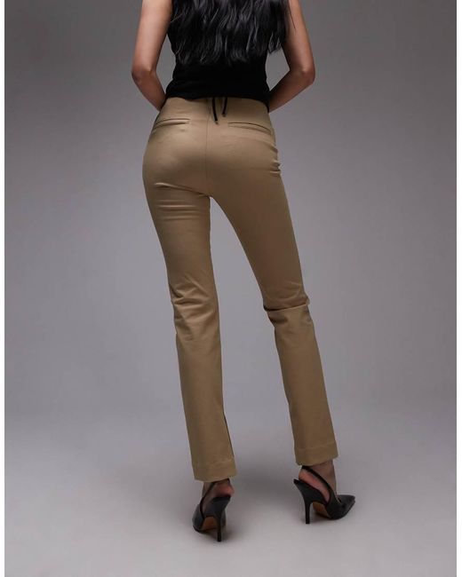 Pantaloni Elasticizzati Slim Con Zip Sul Fondo di ARKET in Gray