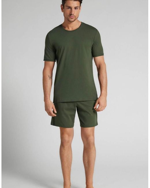 Intimissimi Green Short Cotton Pyjamas for men