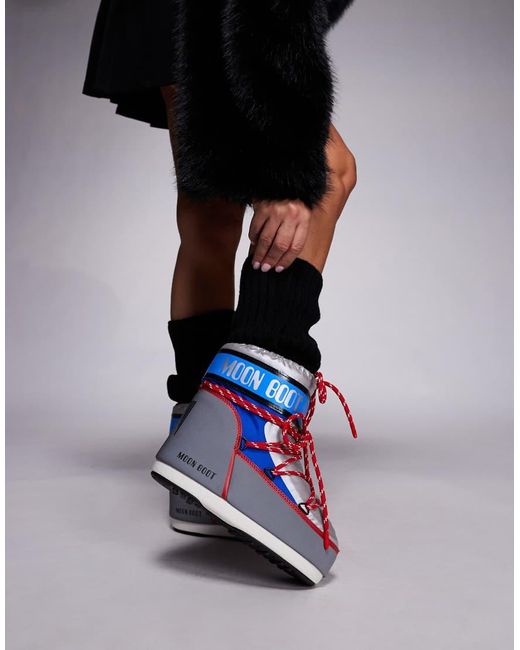 Moon Boot Icon Low in het Metallic