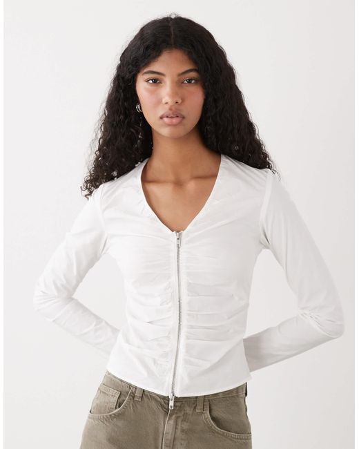 Weekday White – langärmlige bluse
