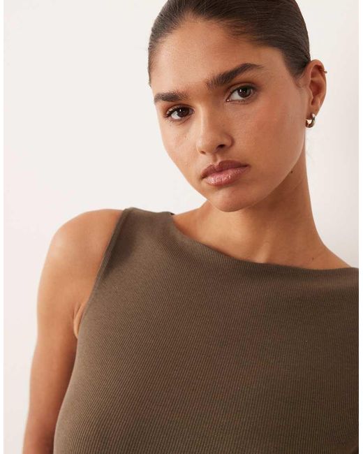 Brave Soul Black High Neck Tank Top