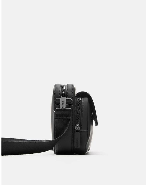 Borsa A Tracolla Gommata Nera di Pull&Bear in Black da Uomo