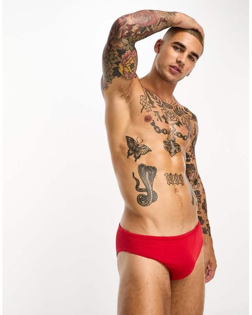 Speedo Red Endurance Brief for men