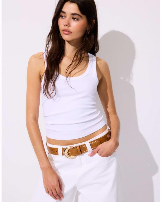 Stradivarius White – gürtel