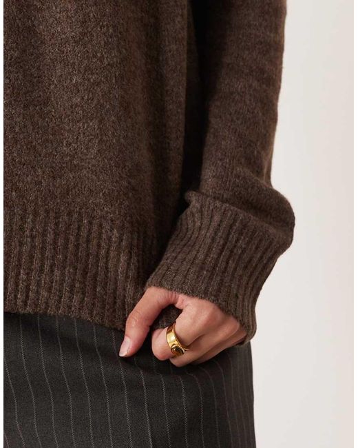 Jdy Blue Knitted V Neck Jumper