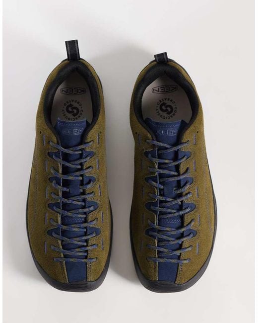 Keen Green Jasper Brushed Suede Trainers for men