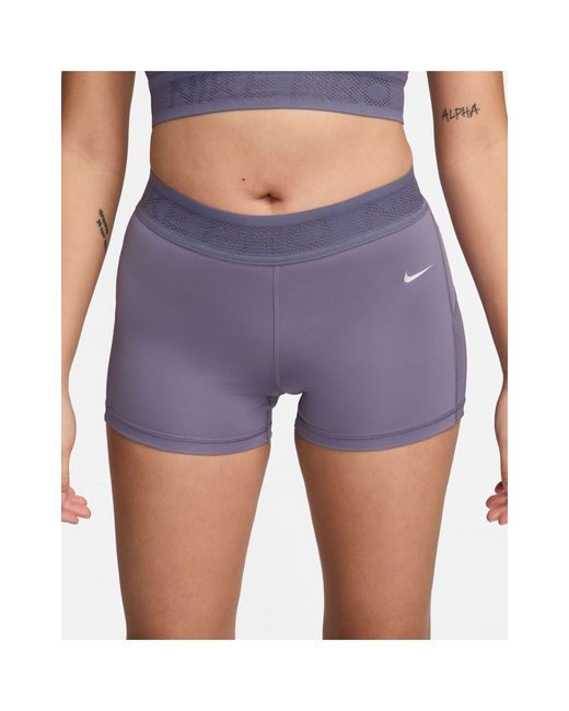 Nike Blue Nike Pro Training Dri-fit 3 Inch Mesh Shorts