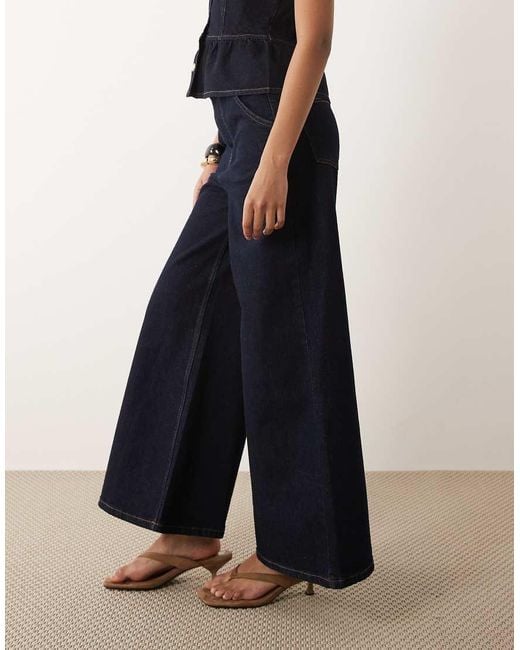 Miss Selfridge White Flare Denim Jean