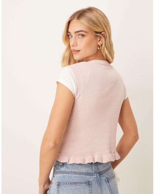 ASOS Natural – gestricktes tanktop