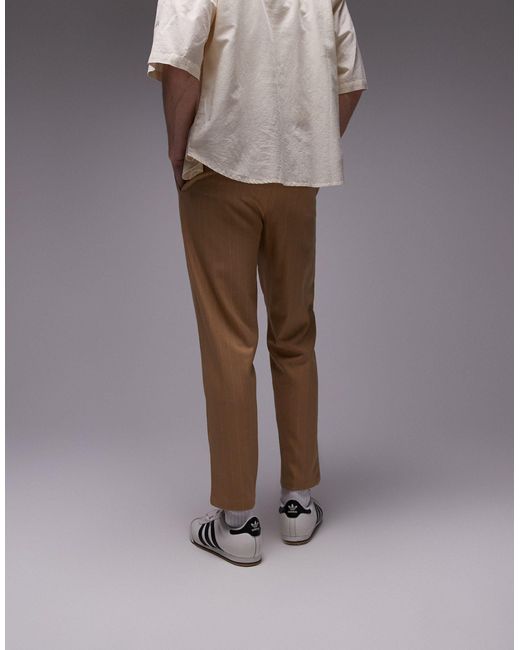 Pantalones color Topman de hombre de color Brown