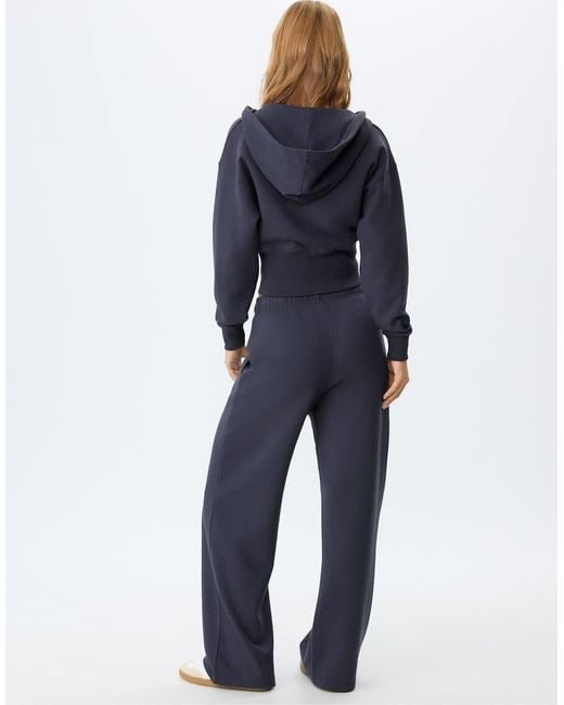 Stradivarius Blue Zip-Up Hoodie