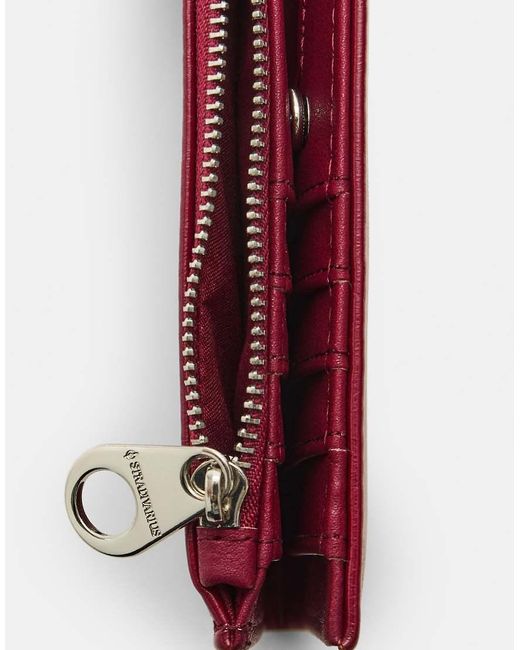 Stradivarius Purple Zip Up Purse
