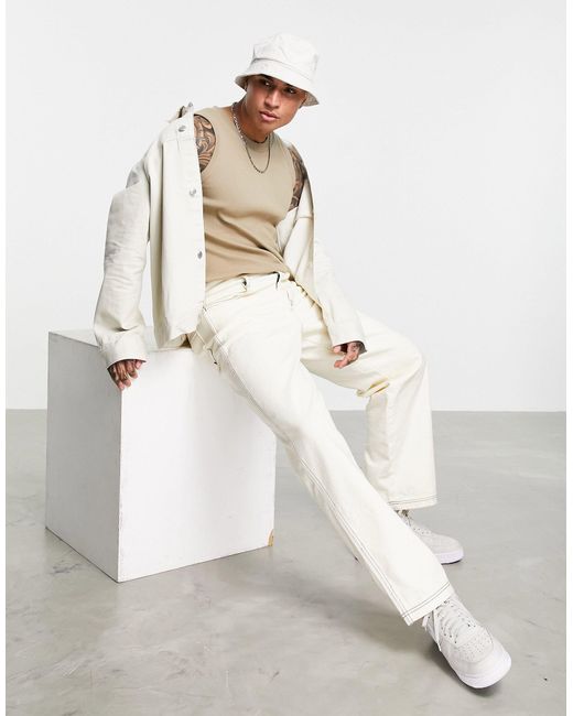 weekday white denim jacket