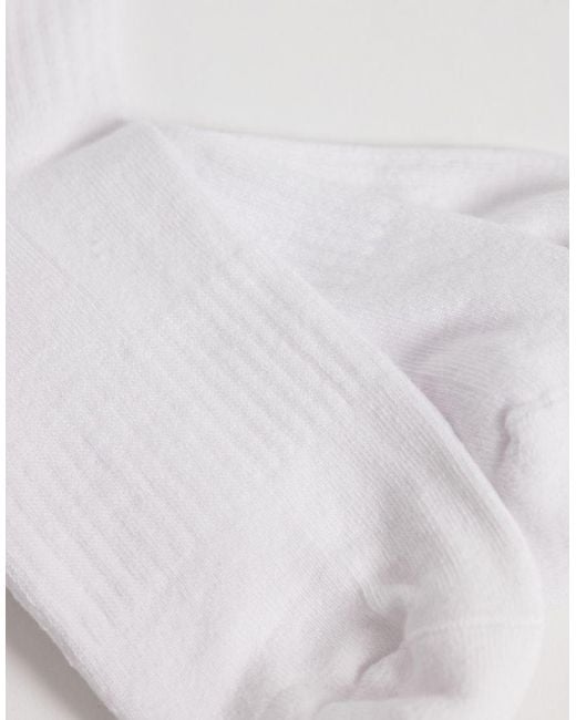 4505 White 3 Pack Studio Sock With Arch Support