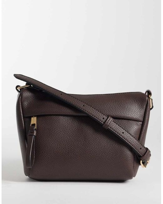 Accessorize Black Soft Zip Crossbody Bag