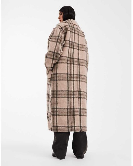 ASOS Natural Brushed Formal Throw On Coat