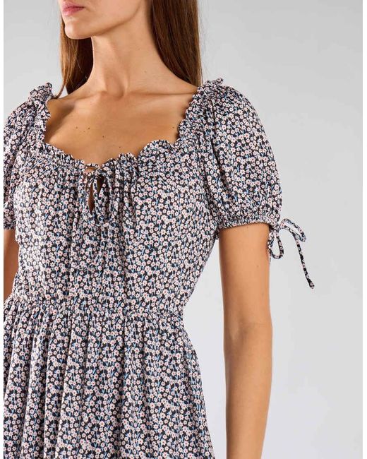Glamorous Blue Tie-Back Playsuit