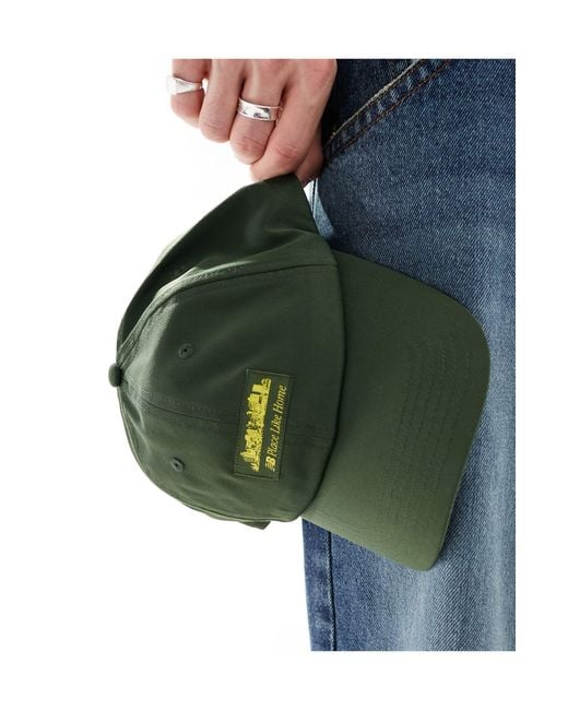 New Balance Green Nb Place Like Home Baseball Cap for men