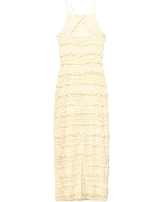 NA-KD Natural Structured Maxi Dress