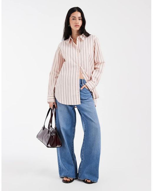 Vero Moda White Oversized Cotton Oxford Shirt