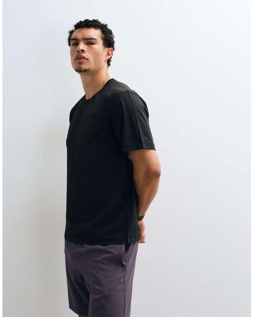Jack & Jones Black Sports Breathable Training T-shirt for men
