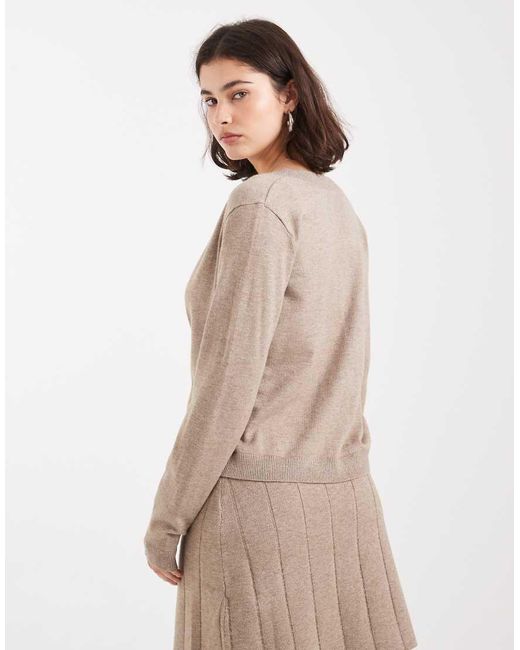 Object Natural Fine Gauge Cardigan