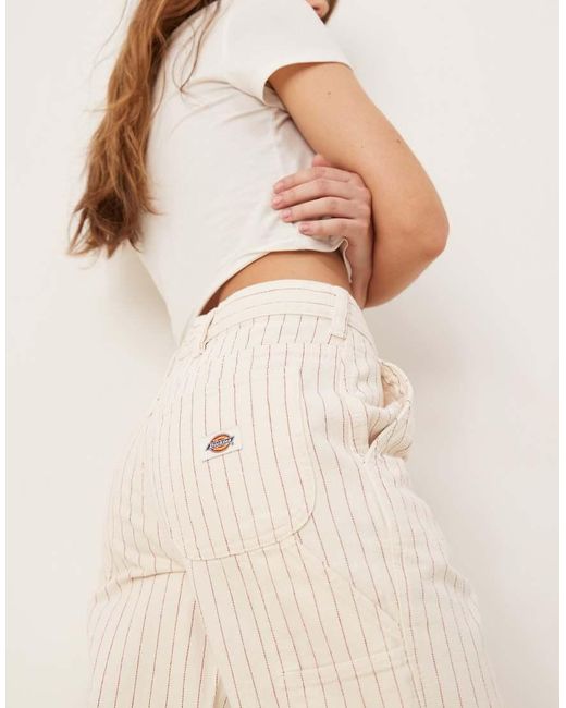 Dickies Natural Service Stripe Carpenter Trousers