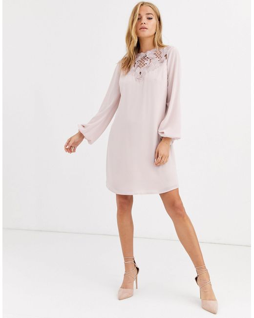 lipsy metallic burnout dress