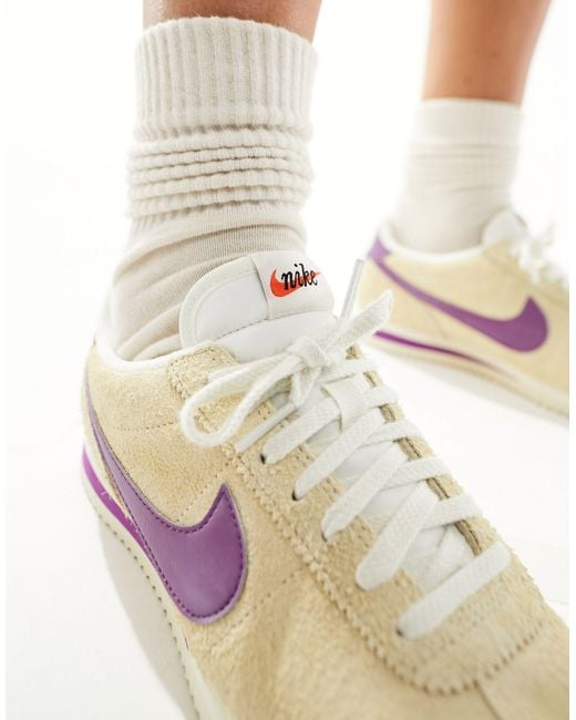 Nike White Cortez Vintage Suede Unisex Trainers