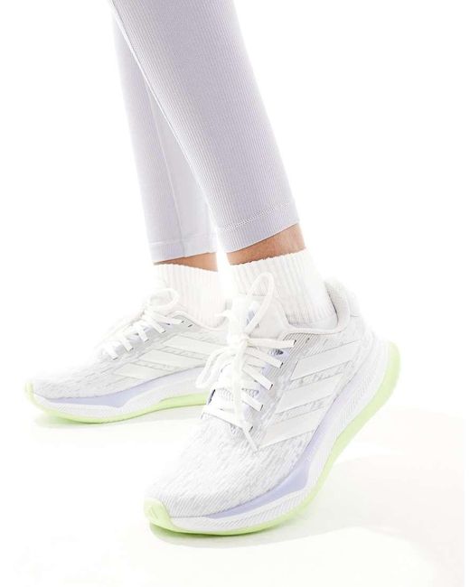 Adidas Originals White Adidas Running Supernova Comfortglide Trainers