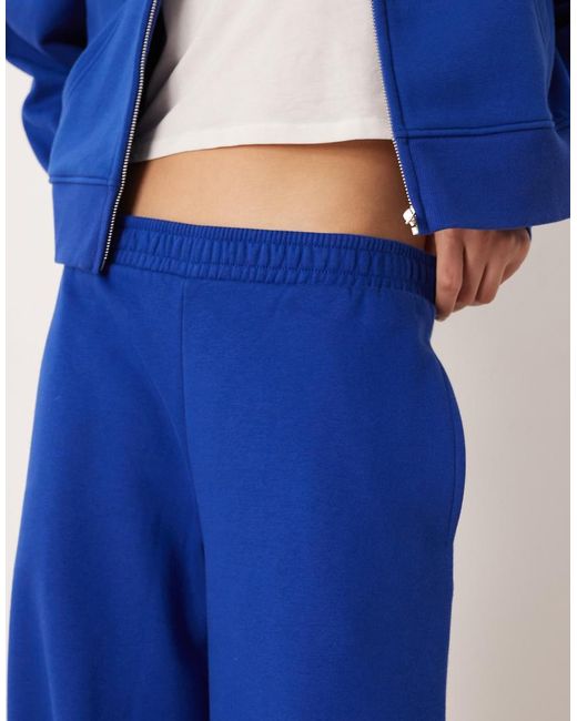 ASOS Blue Barrel Leg Brushback jogger